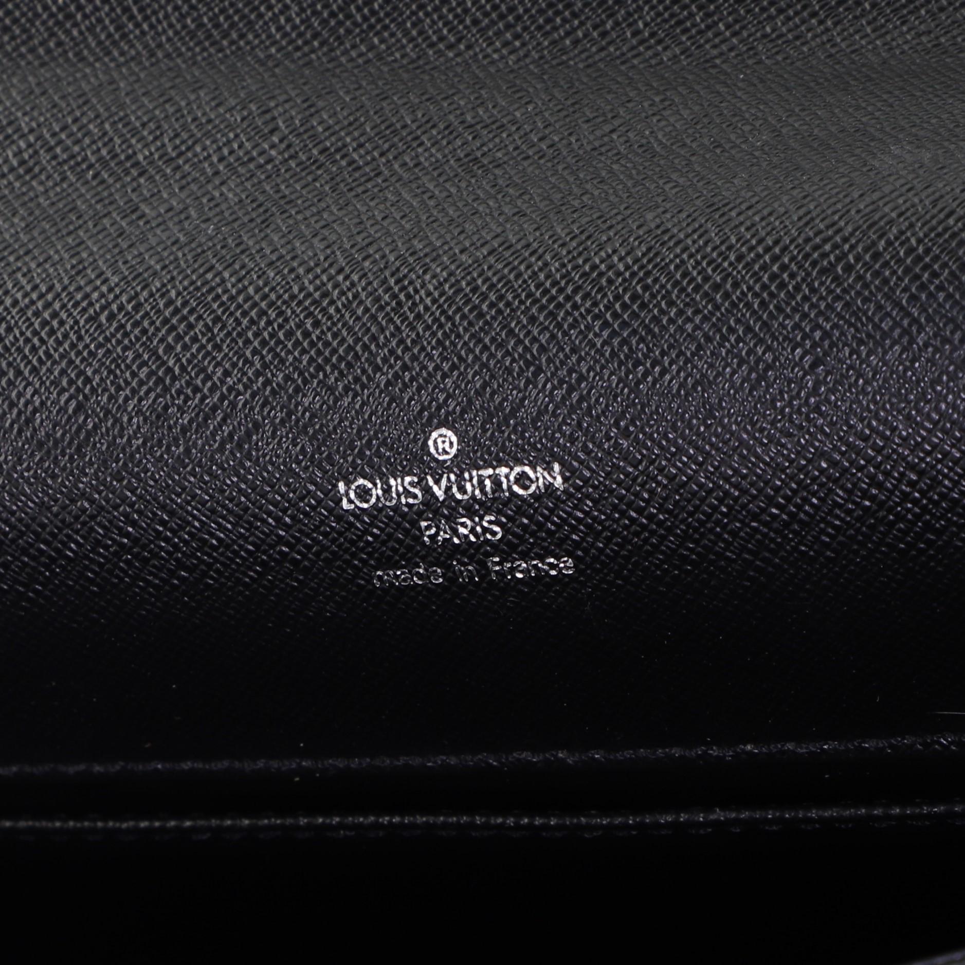 Louis Vuitton Porte-Documents Angara Handbag Taiga Leather 3