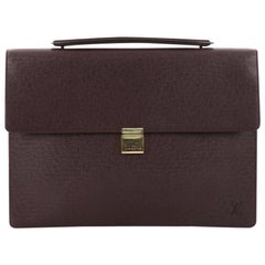 Louis Vuitton Porte-Documents Angara Handbag Taiga Leather