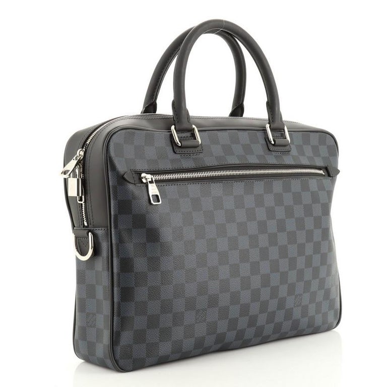 Louis Vuitton Porte-Documents Business Bag Damier Cobalt at 1stDibs