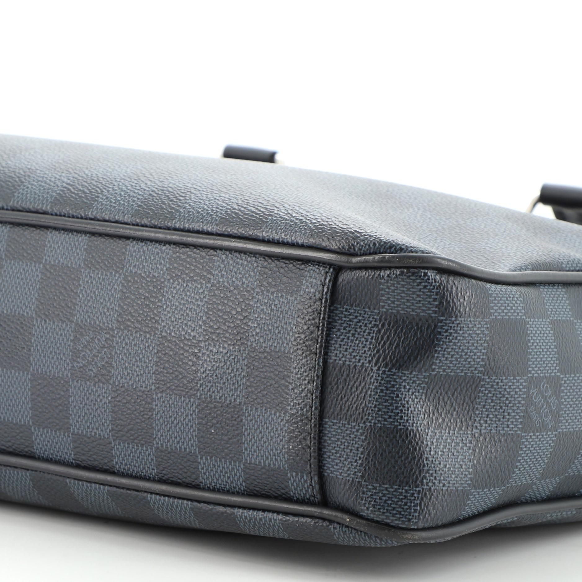 Louis Vuitton Porte-Documents Business Bag Damier Cobalt In Fair Condition In NY, NY
