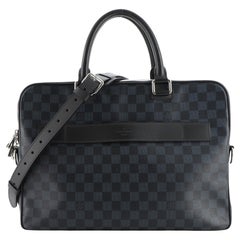 Louis Vuitton Porte-Documents Businesstasche Damier Kobalt