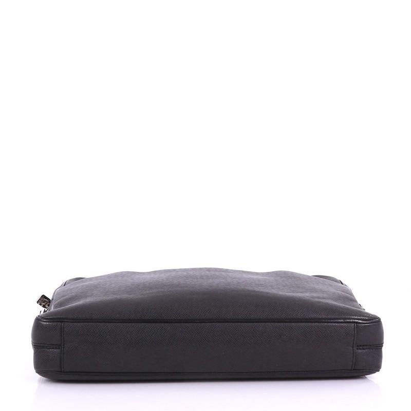 Women's or Men's Louis Vuitton Porte-Documents Business Bag Taiga Leather PM,
