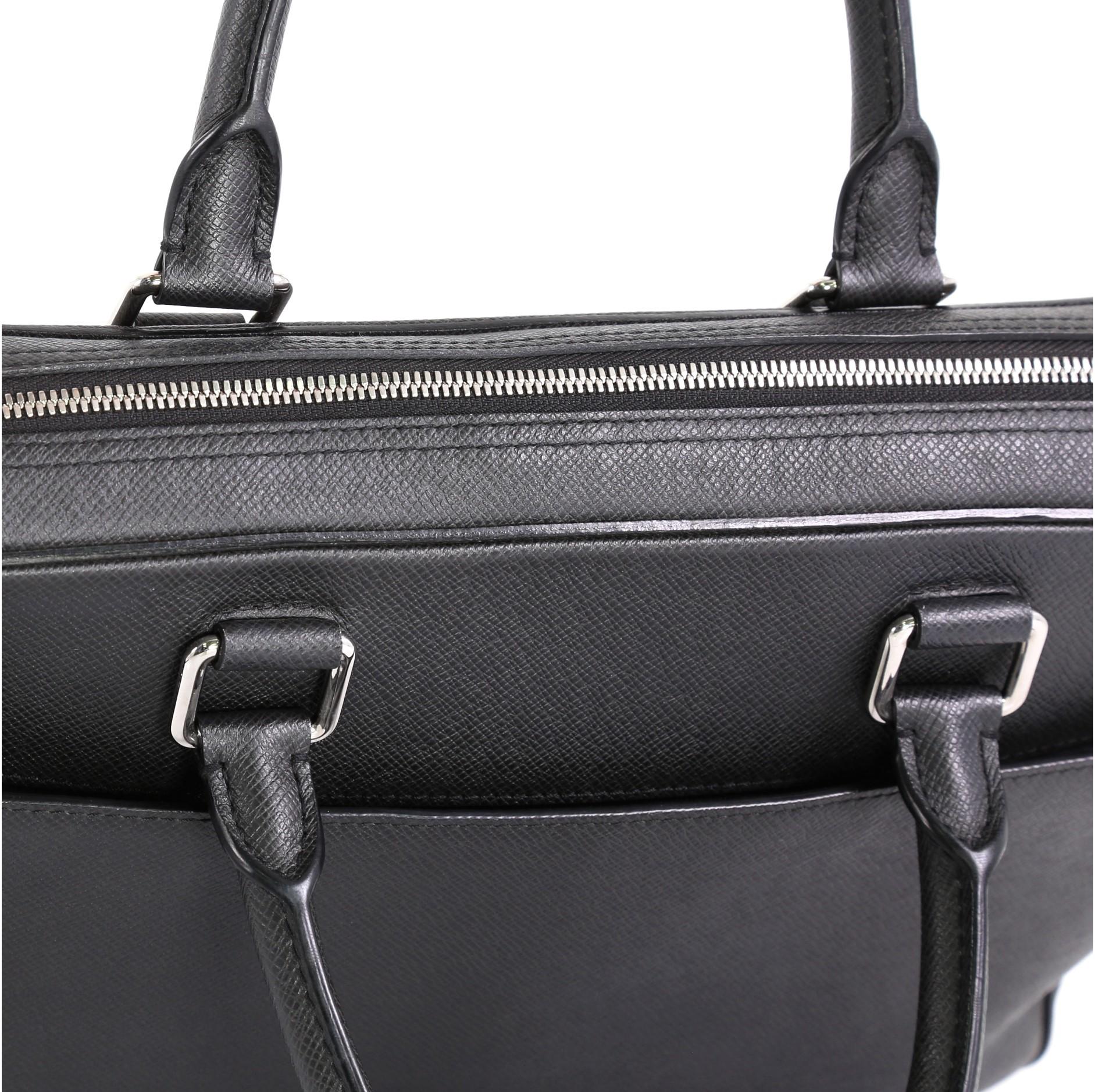 Louis Vuitton Porte-Documents Business Bag Taiga Leather PM 2