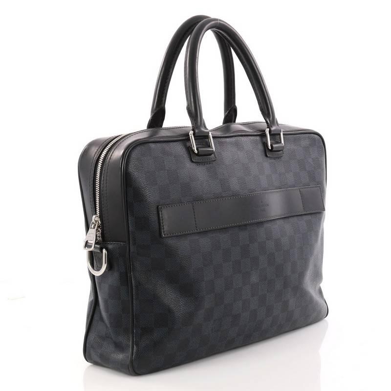 Louis Vuitton Porte-Documents Damier Cobalt Business Bag  In Good Condition In NY, NY