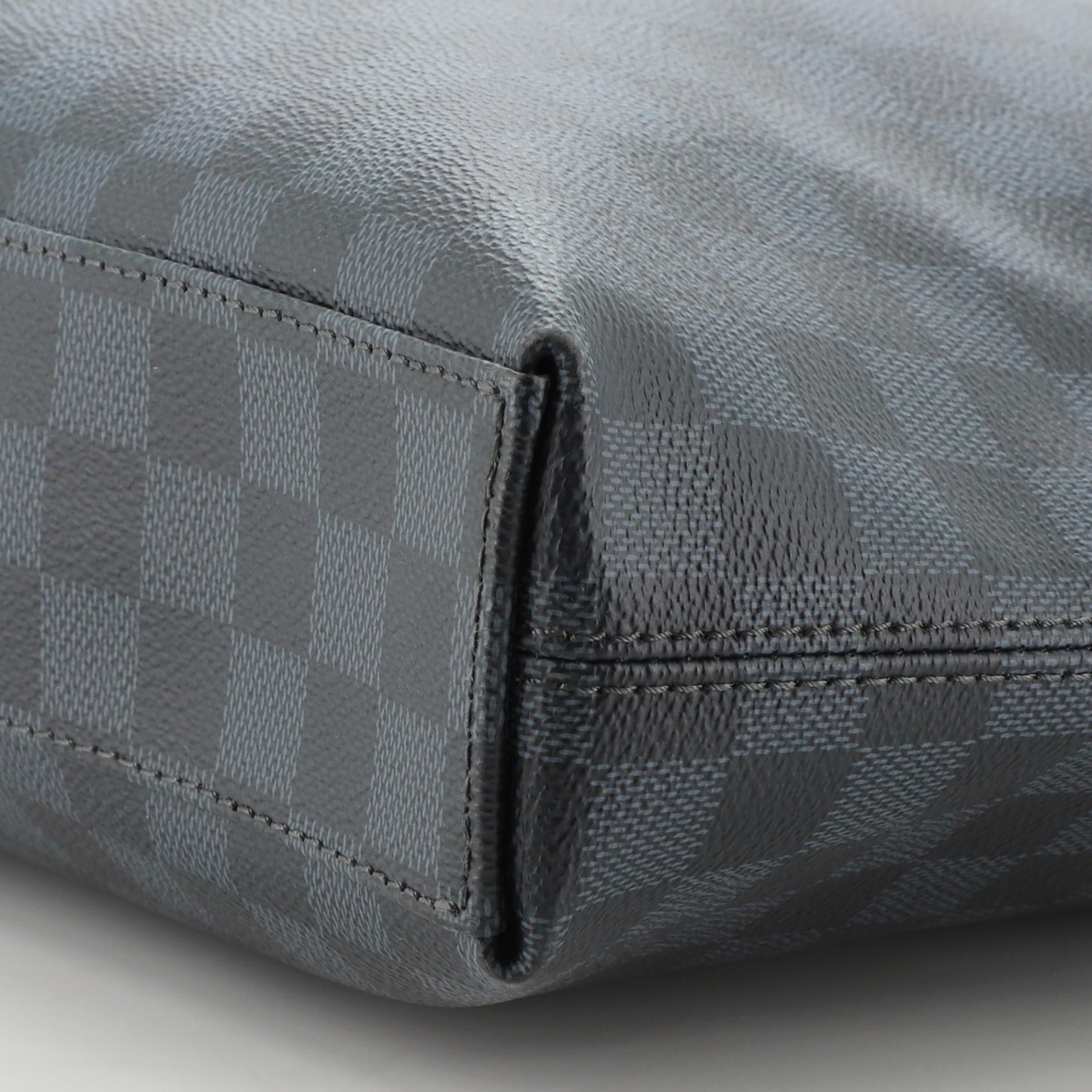 Black Louis Vuitton Porte-Documents Jour Bag Damier Cobalt