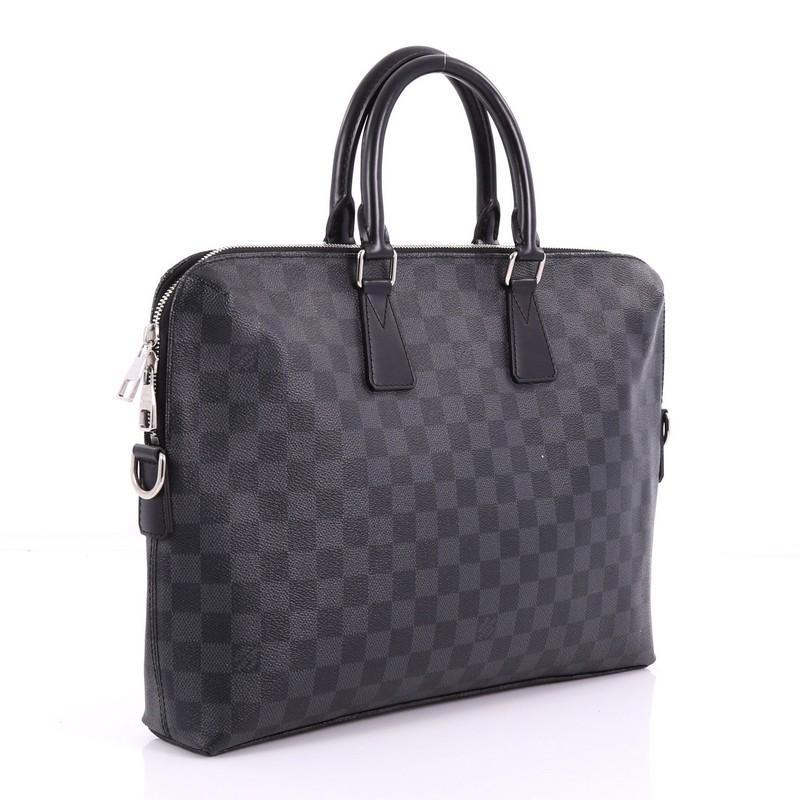 Louis Vuitton Porte-Documents Jour Bag Damier Graphite In Good Condition In NY, NY