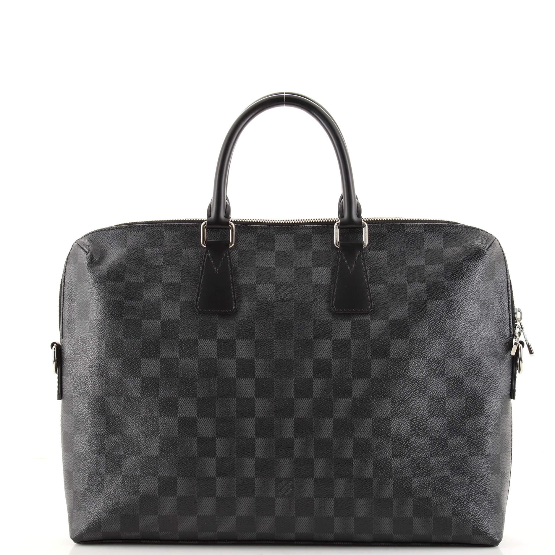 Black Louis Vuitton Porte-Documents Jour Bag Damier Graphite