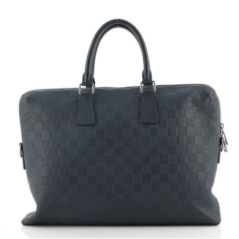 Black Louis Vuitton Porte-Documents Jour Bag Damier Infini Leather