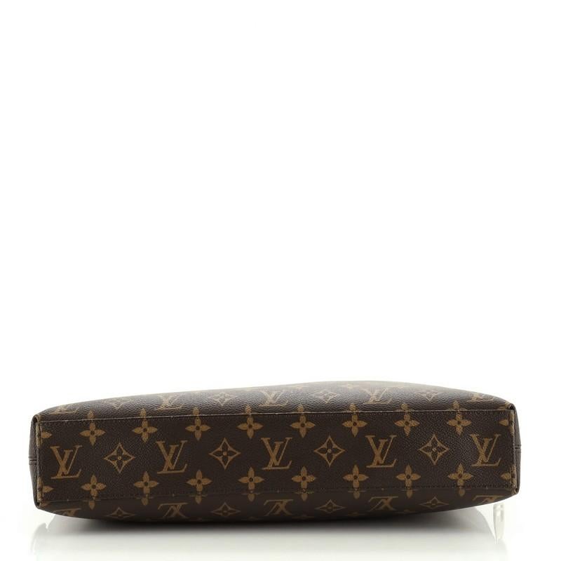 Louis Vuitton Porte-Documents Jour Bag Macassar Monogram Canvas In Good Condition In NY, NY