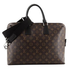 Louis Vuitton Porte-Documents Jour Bag Macassar Monogram Canvas