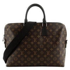 Louis Vuitton Porte-Documents Jour Bag Macassar Monogram Canvas