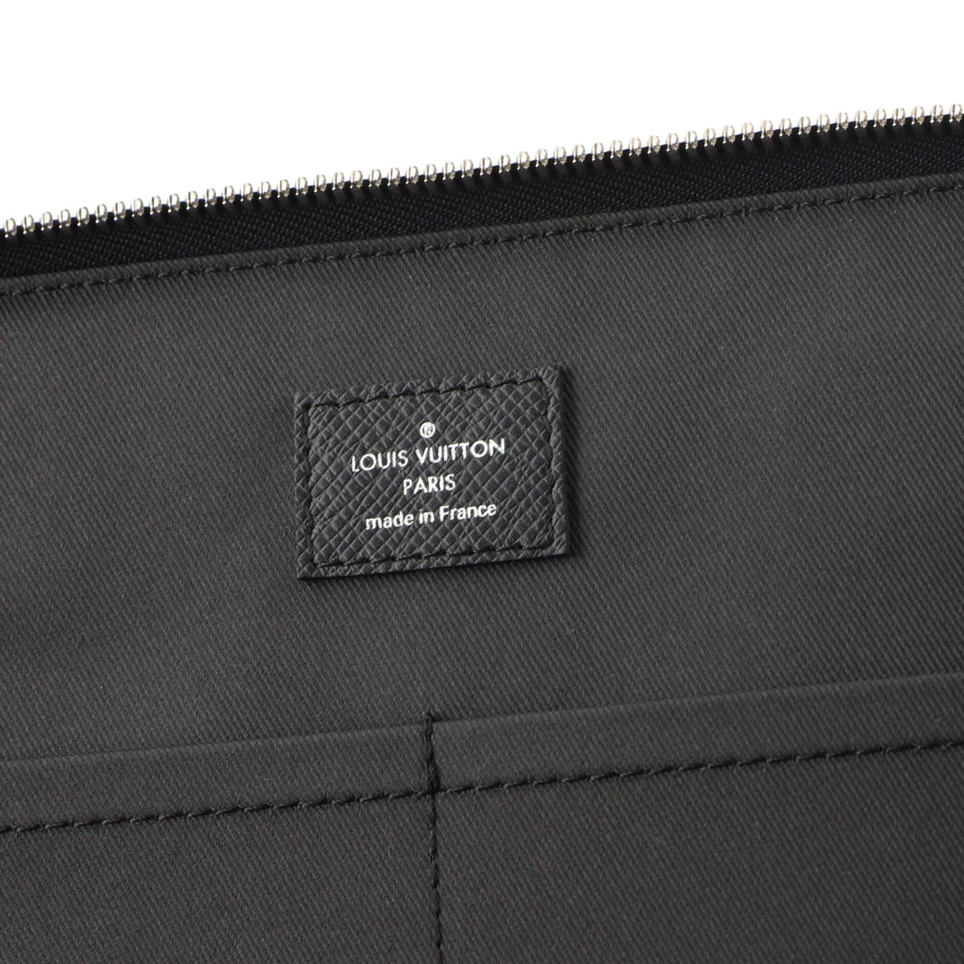 Louis Vuitton Porte-Documents Slim Laptop Bag Taiga Leather PM 1
