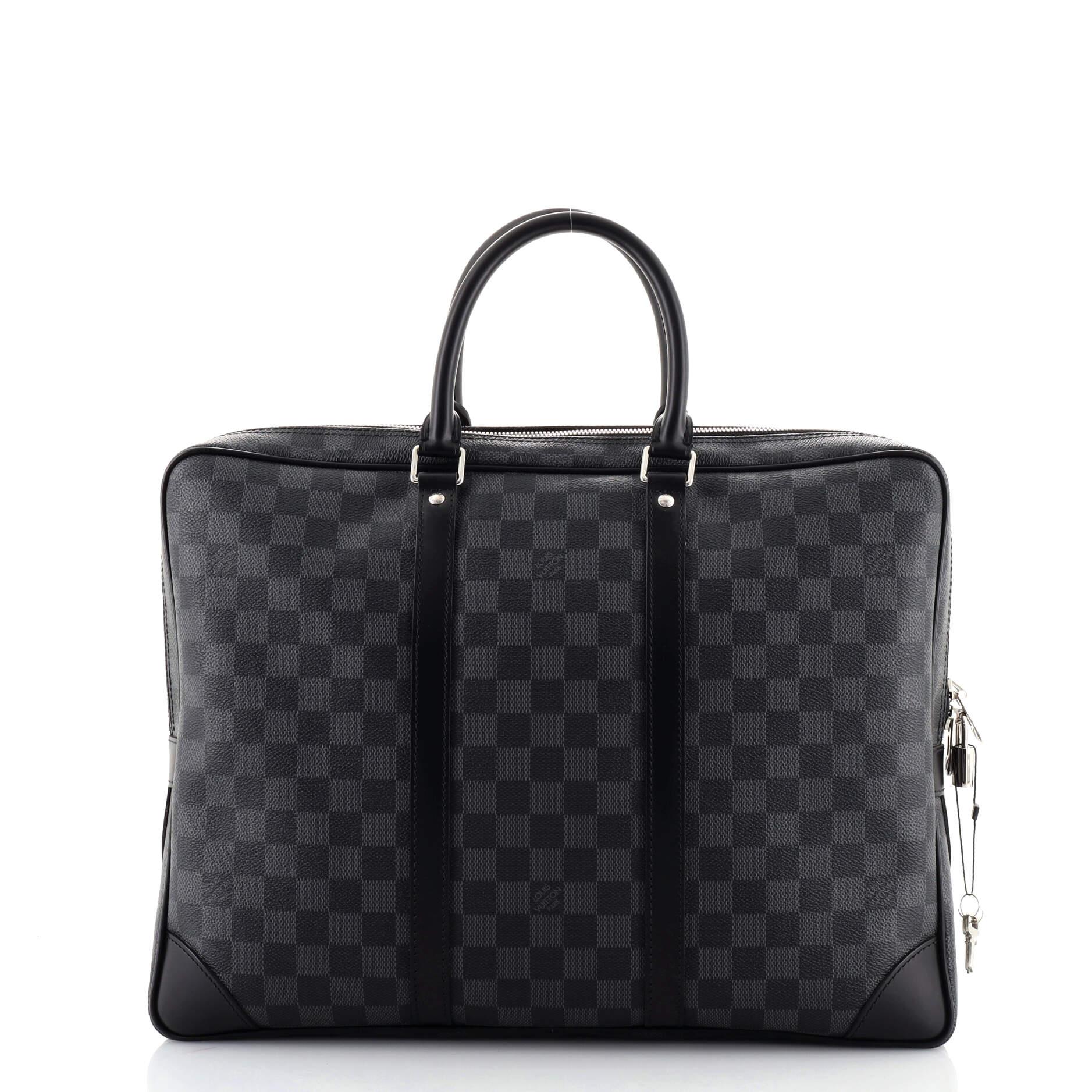 Louis Vuitton Porte Documents Voyage Briefcase Damier Graphite At louis-vuitton-porte-documents-voyage-briefcase-damier-graphite-at