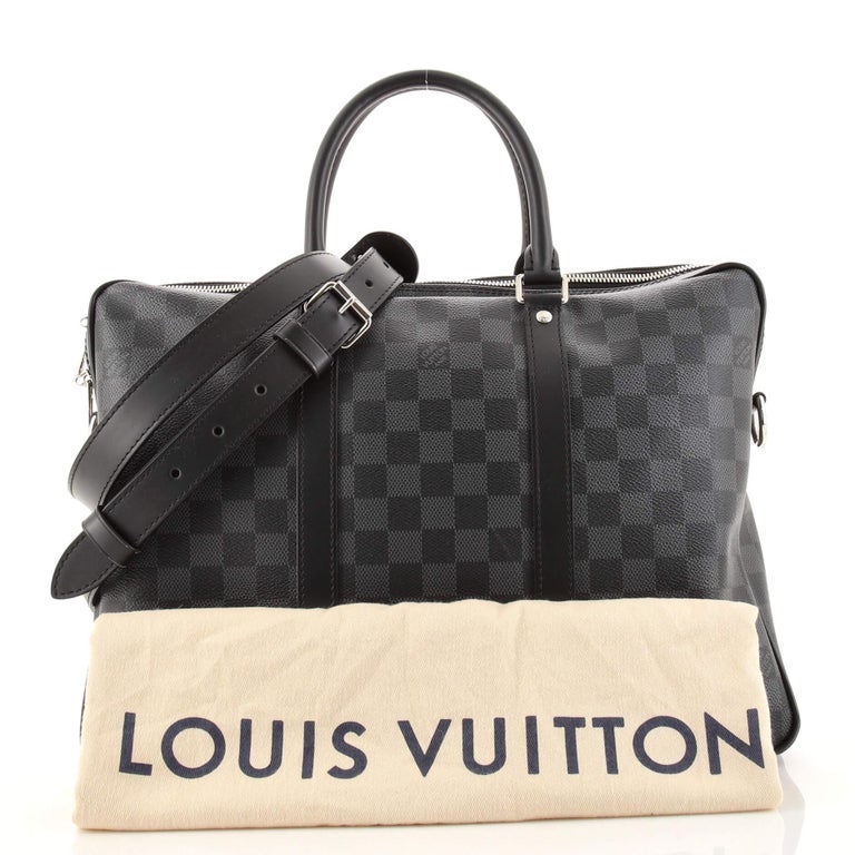 Black Louis Vuitton Damier Graphite Porte Documents Business PM