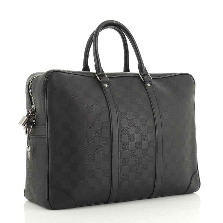 Louis Vuitton Men Porte-Document Voyage N41125 Business bag Damier Graphite  Used
