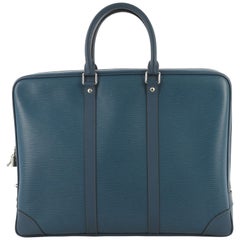 Louis Vuitton Damier Camo Porte Documents Voyage PM - Blue Messenger Bags,  Bags - LOU807716