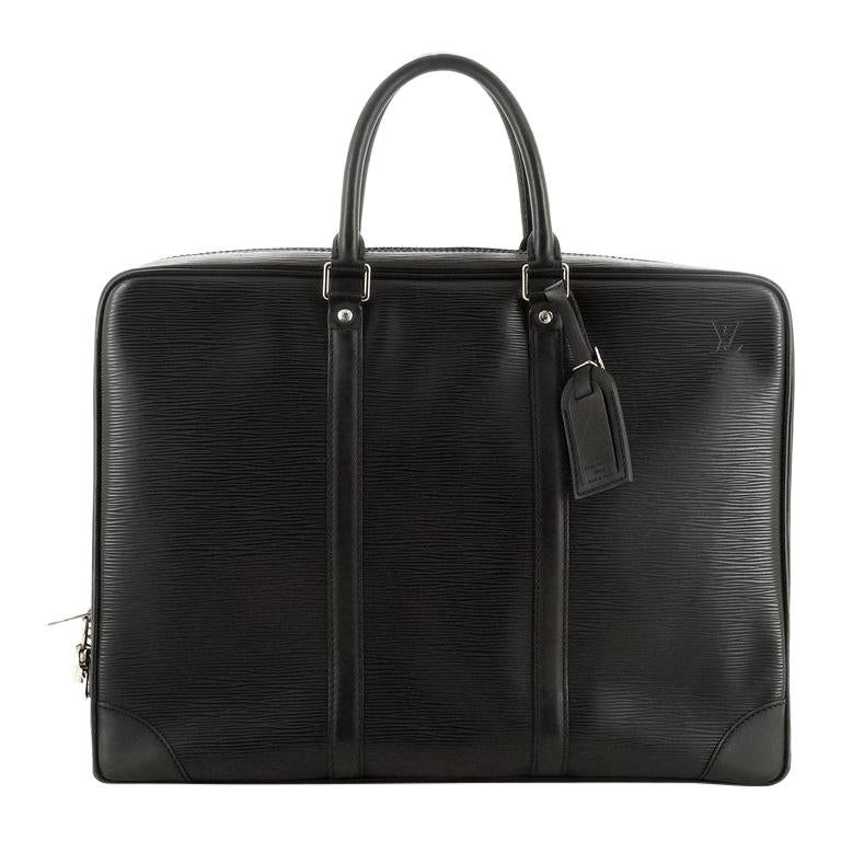 Louis Vuitton PorteDocuments Voyage Briefcase Epi Leather at 1stDibs