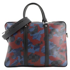 LOUIS VUITTON Work LV Cobalt Damier Tote Portfolio Briefcase Shoulder  Laptop Bag
