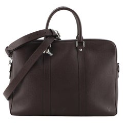 Louis Vuitton Porte-Documents Voyage Briefcase Taiga Leather PM