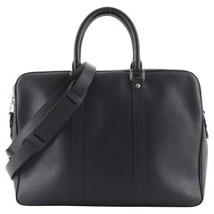 Louis Vuitton Porte-Documents Voyage Briefcase Taiga Leather PM