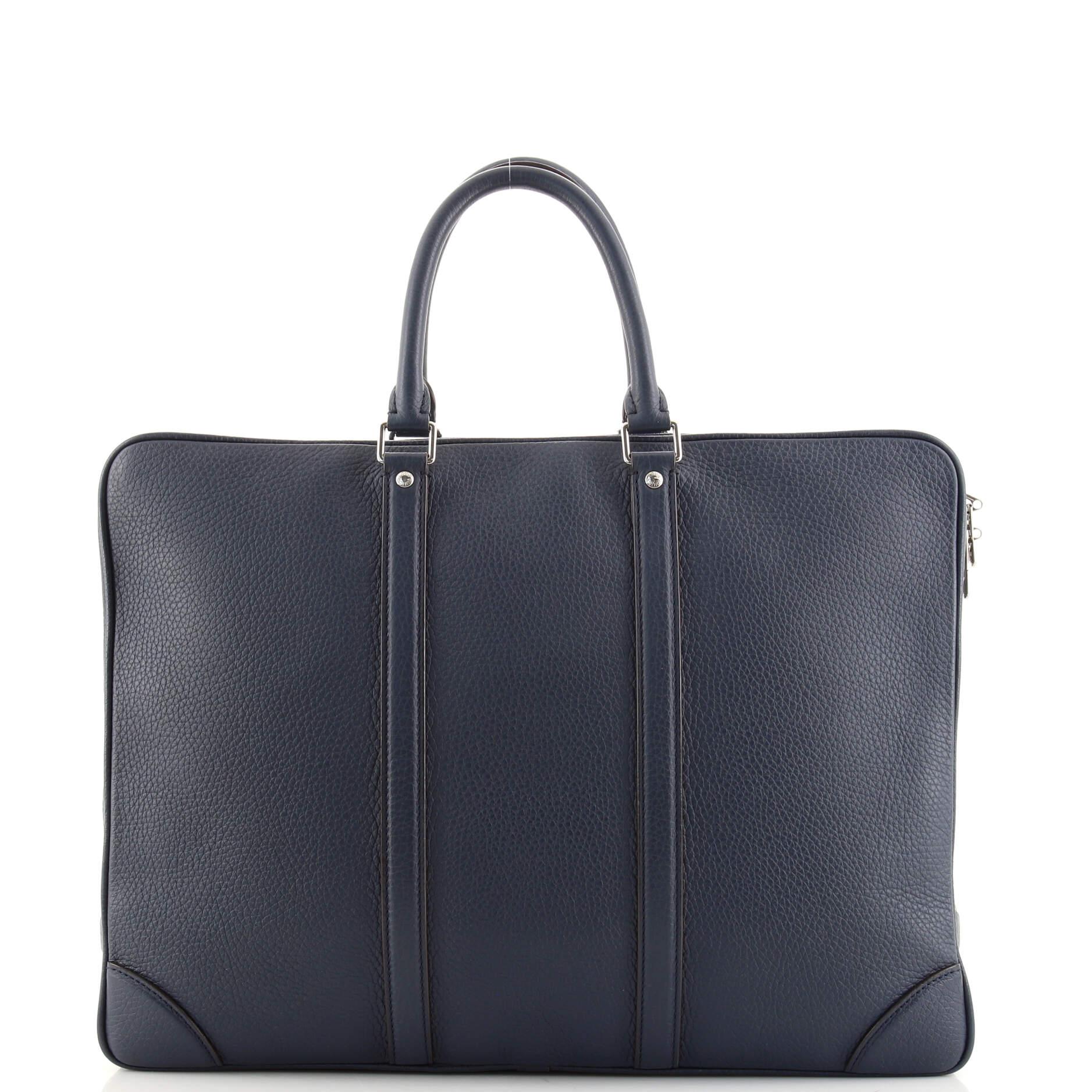 Black Louis Vuitton Porte-Documents Voyage Briefcase Taurillon Leather