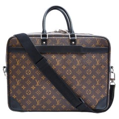 Louis Vuitton Porte-Documents Voyage Gm Monogram Macassar Weekend Bag
