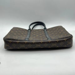Louis Vuitton Porte Documents Voyage PM Monogram Macassar Canvas Briefcase