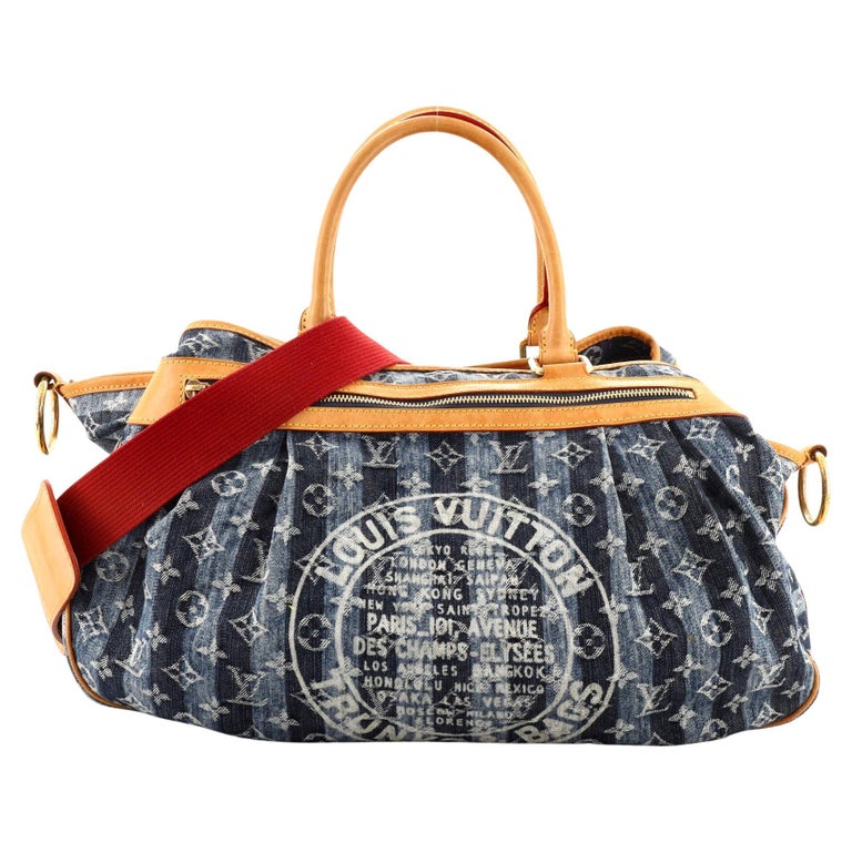 Louis Vuitton Cabas Raye Limited Edition Denim GM at 1stDibs