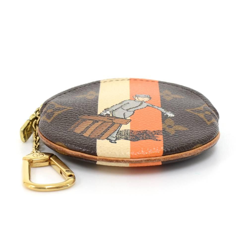 Louis Vuitton Porte Monnaie Monogram Groom Ltd Ed Canvas Round Coin Case  In Good Condition For Sale In Fukuoka, Kyushu