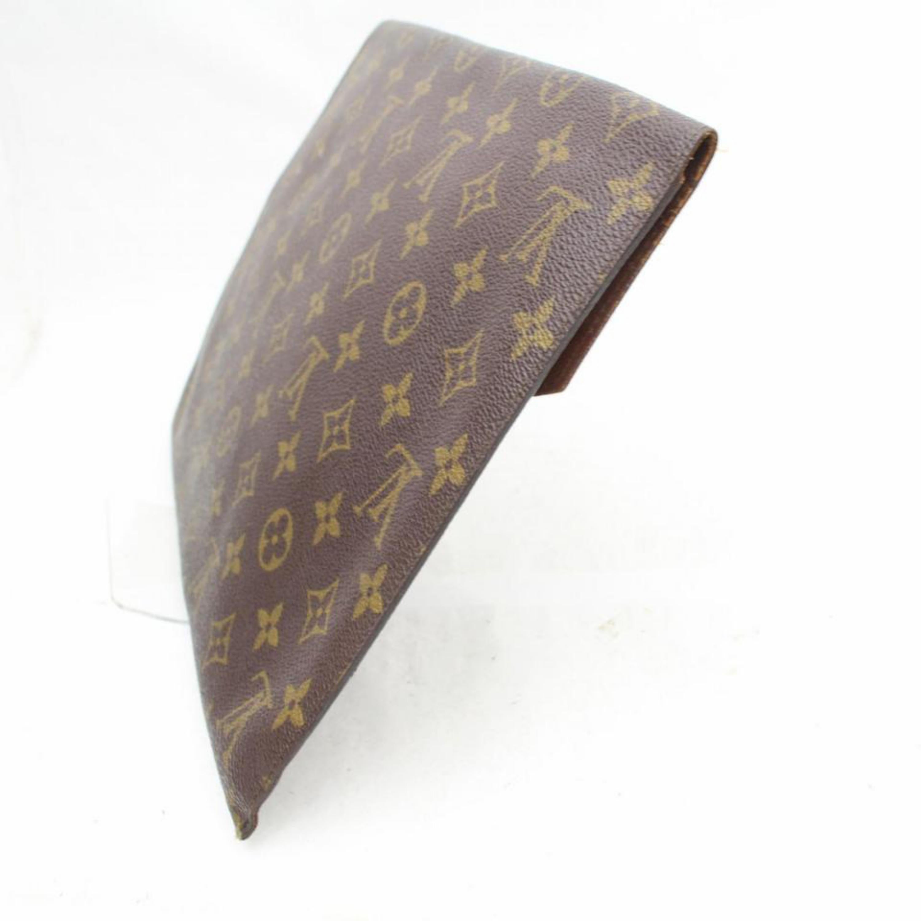 Louis Vuitton Porte Monogram Envelope 869670 Brown Coated Canvas Clutch 4