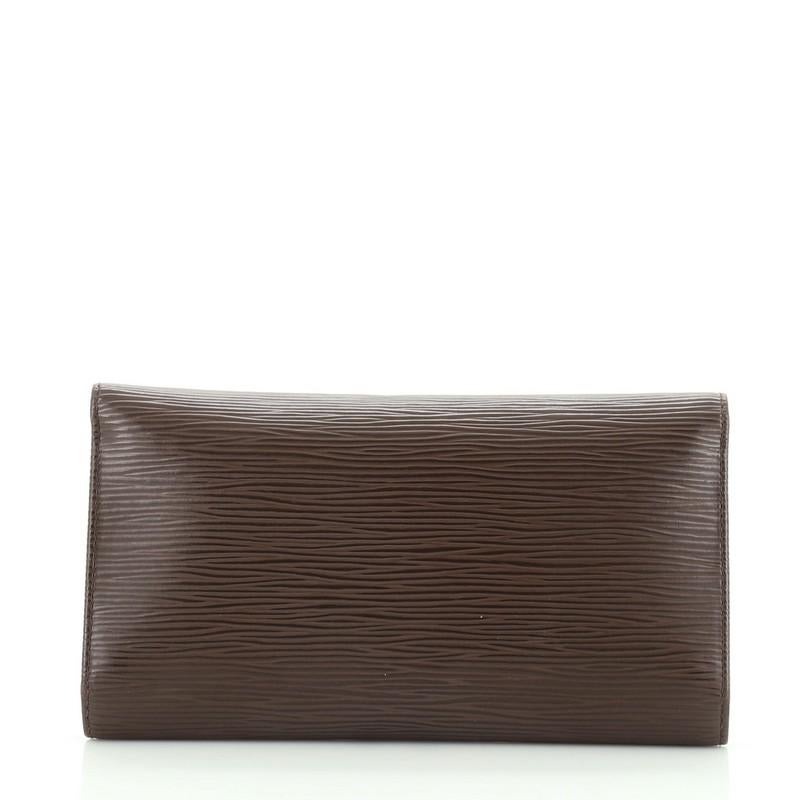 Black Louis Vuitton Porte Tresor International Wallet Epi Leather