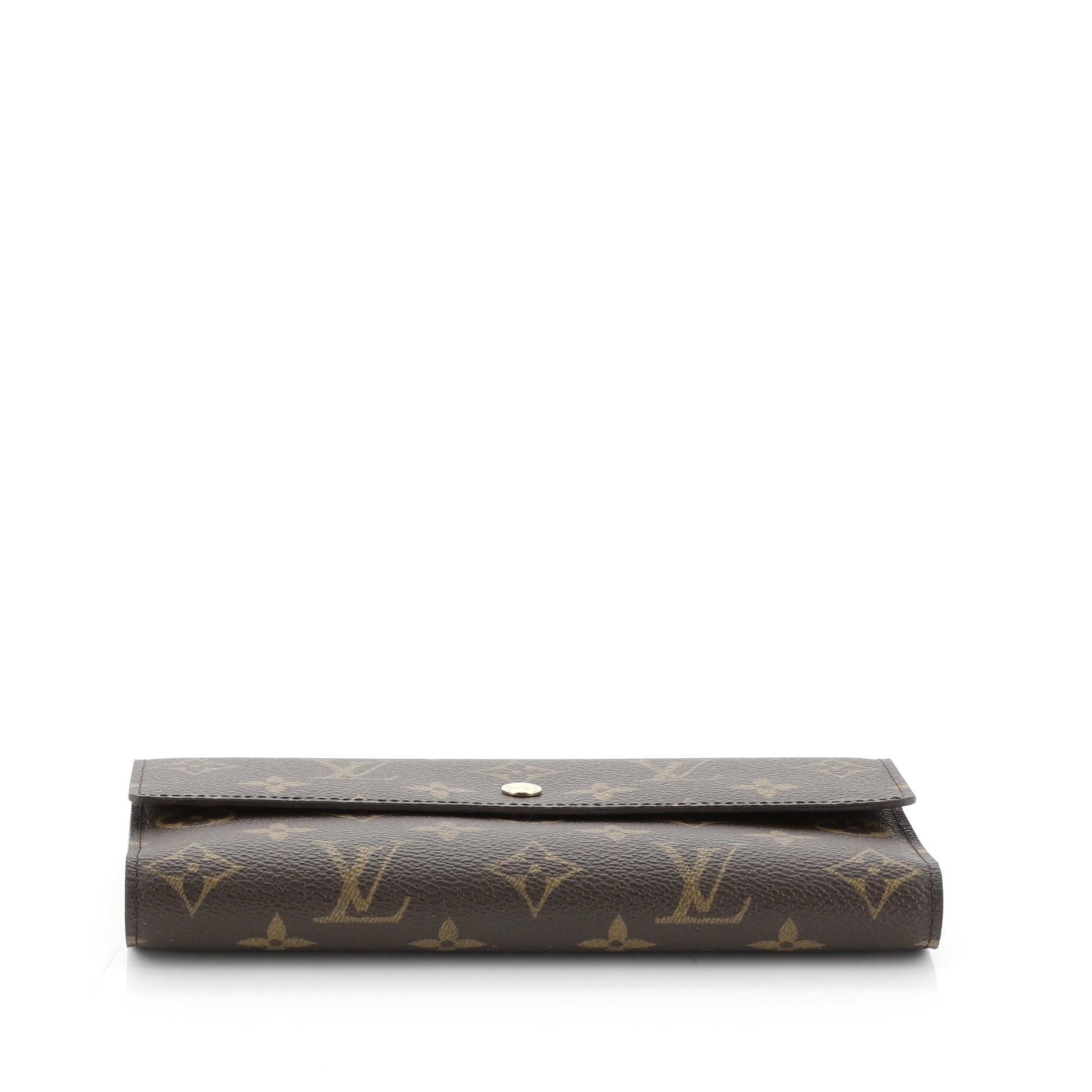 Women's or Men's Louis Vuitton Porte Tresor International Wallet Monogram Canvas