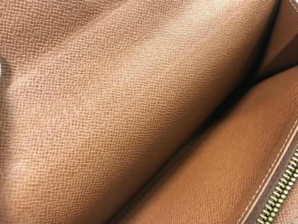 Louis Vuitton Porte Tresor Monogram Sarah Bifold Flap Wallet 234067 Brown Clutch In Good Condition In Forest Hills, NY
