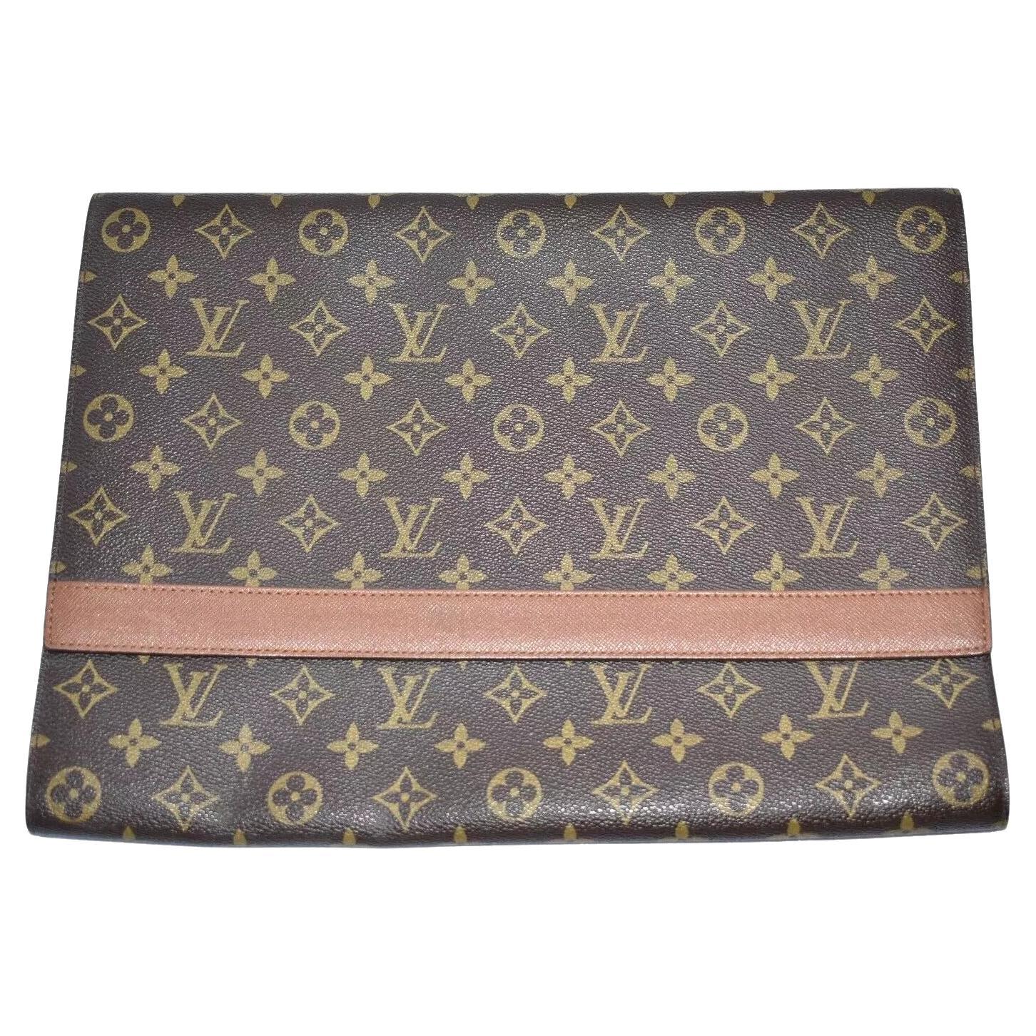 Cartera Louis Vuitton Bolso Sobre Monograma Lienzo Marrón en venta