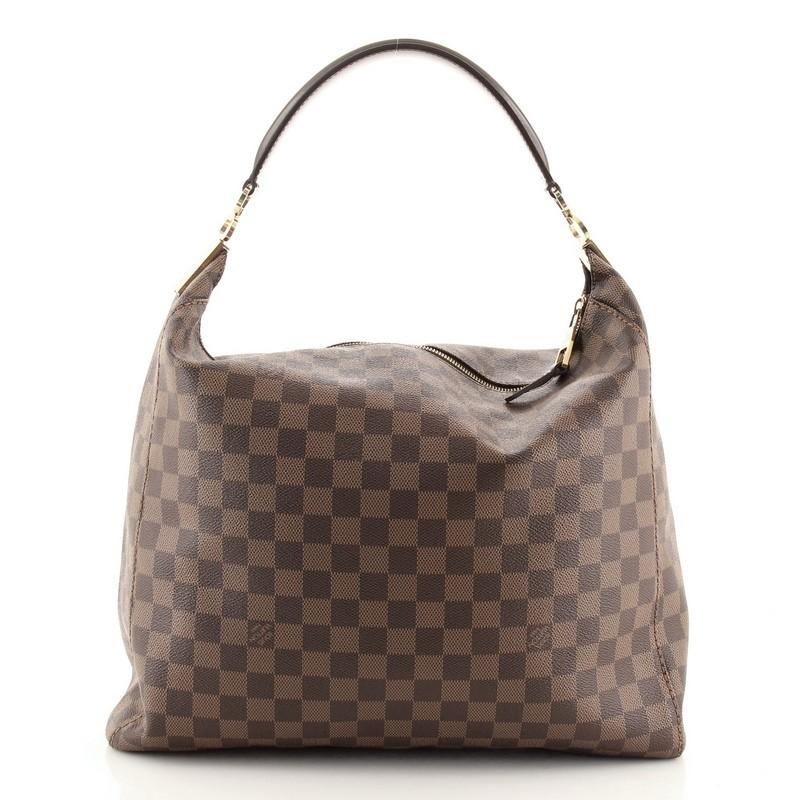 Die Portobello-Handtasche von Louis Vuitton Damier GM (Grau)