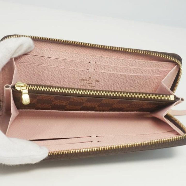 LOUIS VUITTON portofeuilles Clemence Womens long wallet N41626 Rose ballerine For Sale at 1stDibs