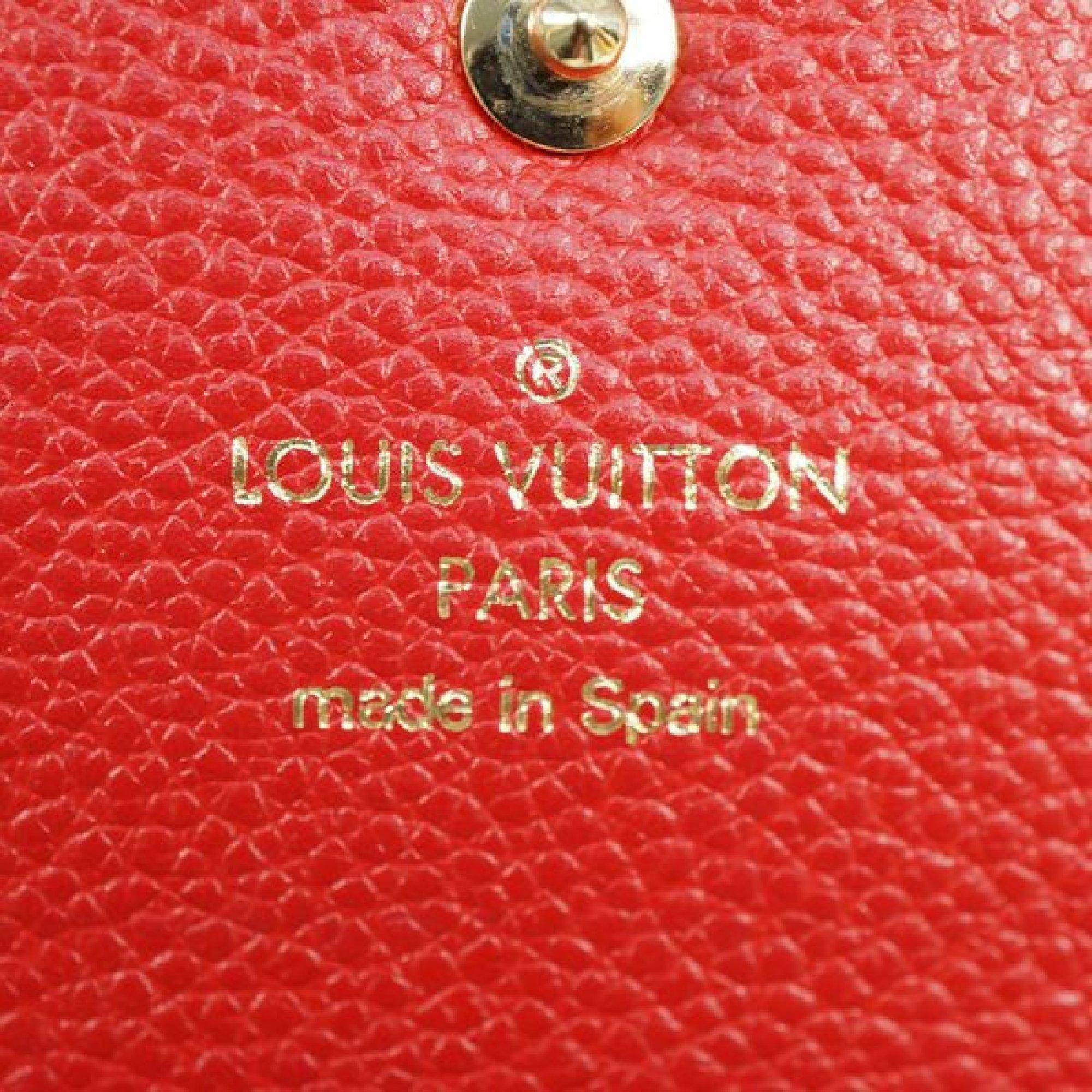 Women's LOUIS VUITTON portofeuilles Sarah Womens long wallet M61181 cerise