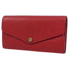 LOUIS VUITTON portofeuilles Sarah Damen lange Brieftasche M61181 cerise