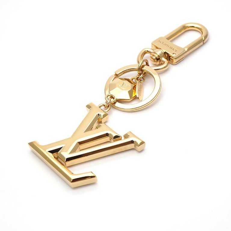 LOUIS VUITTON poruto Cle LV facet charm unisex key holder M65216 gold ...
