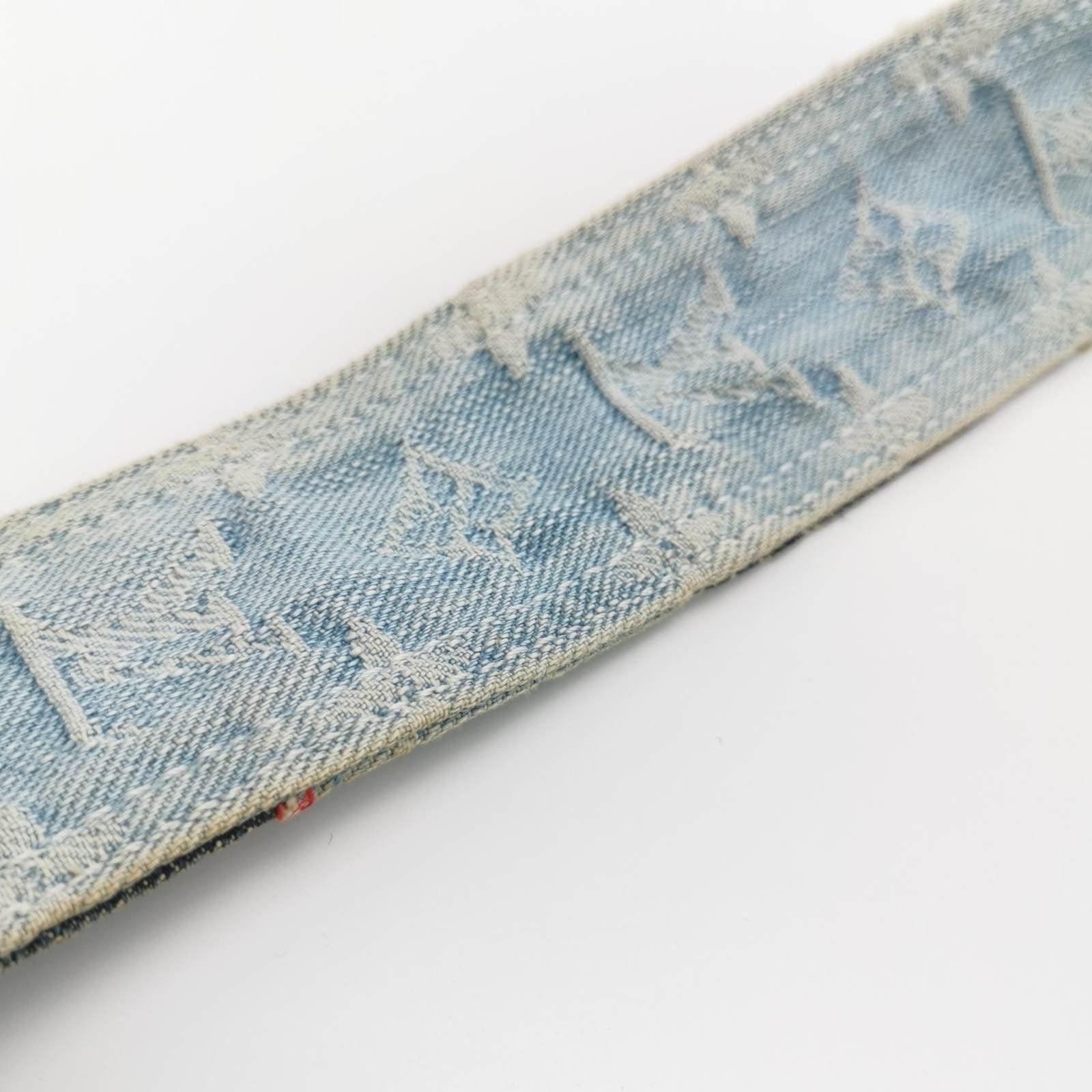 Louis Vuitton Postie Patchwork Monogramm Denim Blau Messenger Bag aus Denim 11