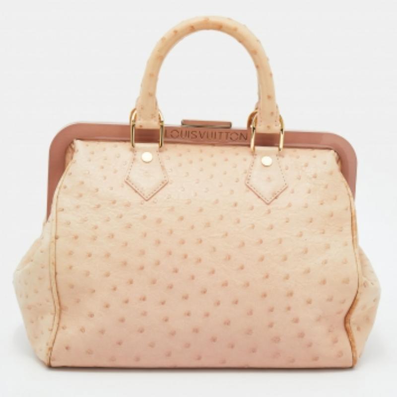 Louis Vuitton Poudre Strich Edizione Limitata Borsa Speedy con Telaio In condizioni discrete in vendita a Dubai, Al Qouz 2