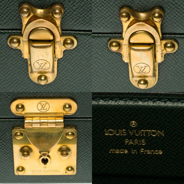 Louis Vuitton Green Taiga Leather President Attache Briefcase 3lva121 –  Bagriculture
