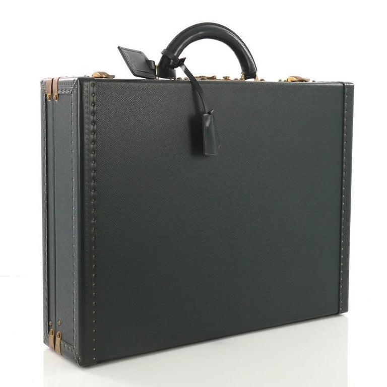 Genuine Louis Vuitton President Briefcase Black Taiga Leather RARE  Collectible