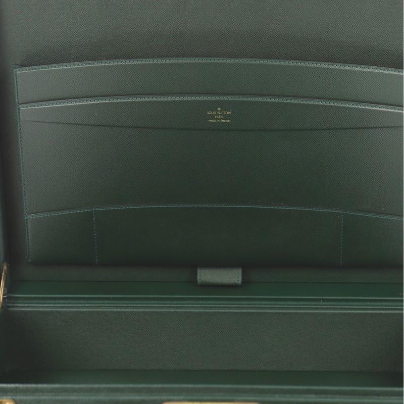 Black Louis Vuitton President Classeur Briefcase Taiga Leather