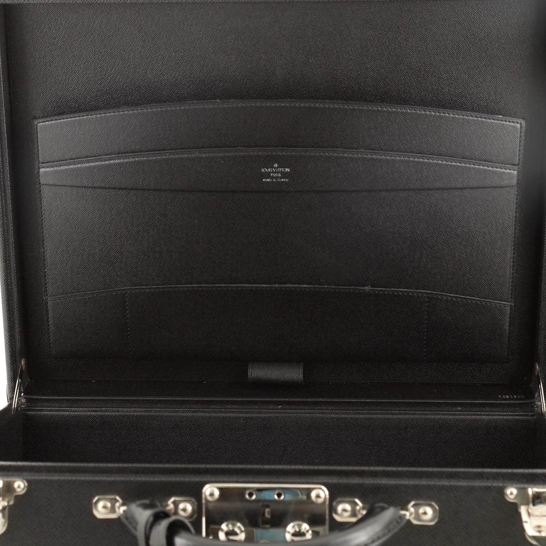 Women's or Men's Louis Vuitton President Classeur Briefcase Taiga Leather