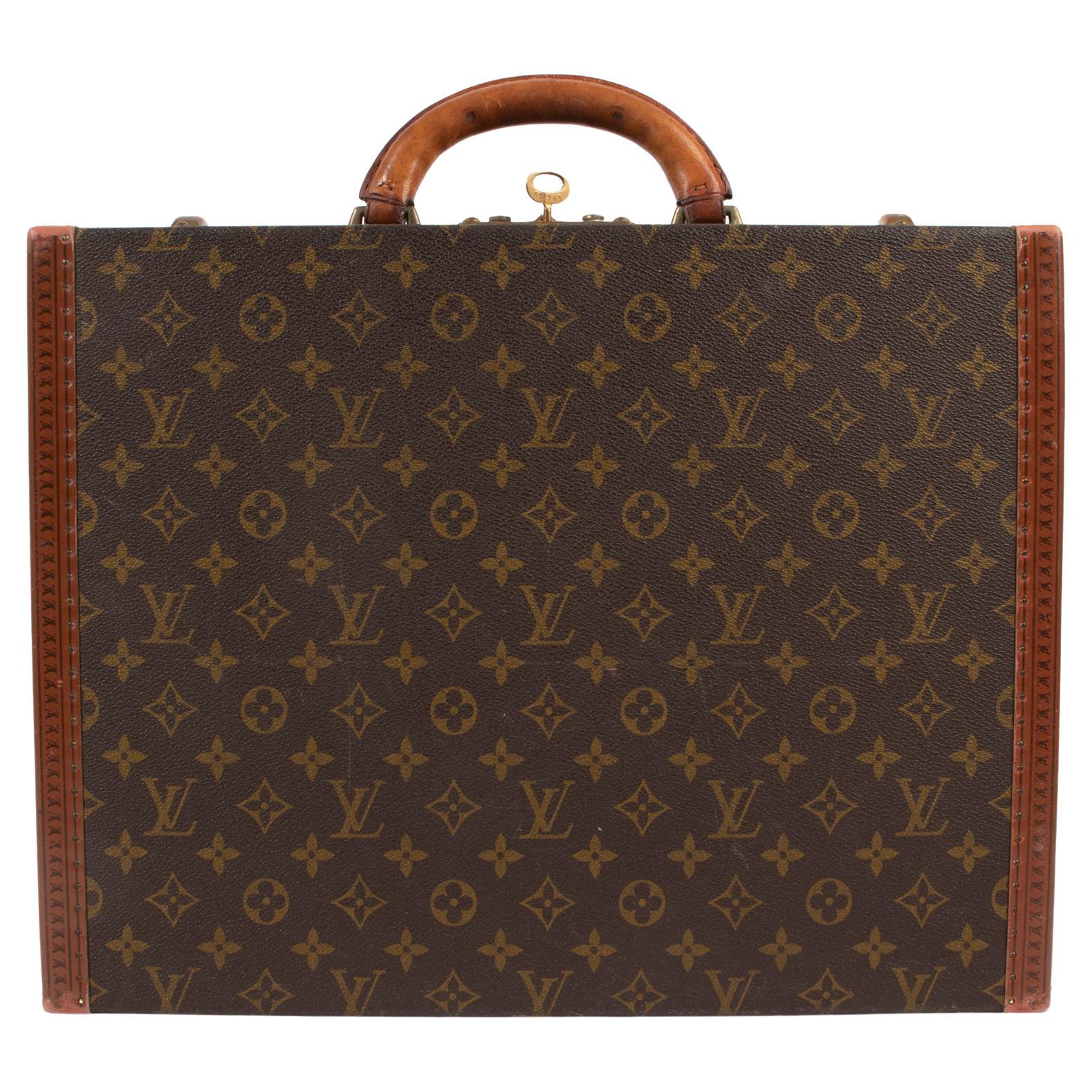Louis Vuitton Excellent Condition Monogram Canvas Leather Trunk Travel ...