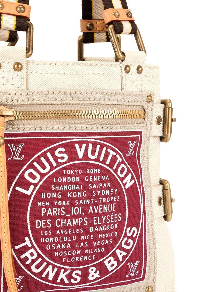 Louis Vuitton Printed Canvas Travel Tote Shopping Shoulder Bag at 1stDibs   louis vuitton tote bag canvas, louis vuitton canvas bag, louis vuitton  cloth bag