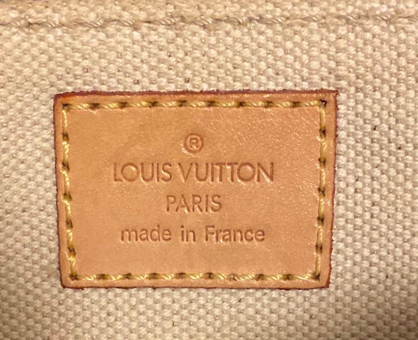 Women's Louis Vuitton Printed Canvas Travel Tote Shopping Shoulder Bag