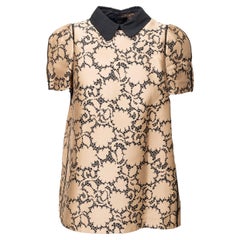 Top estampado con cuello Louis Vuitton - Años 10