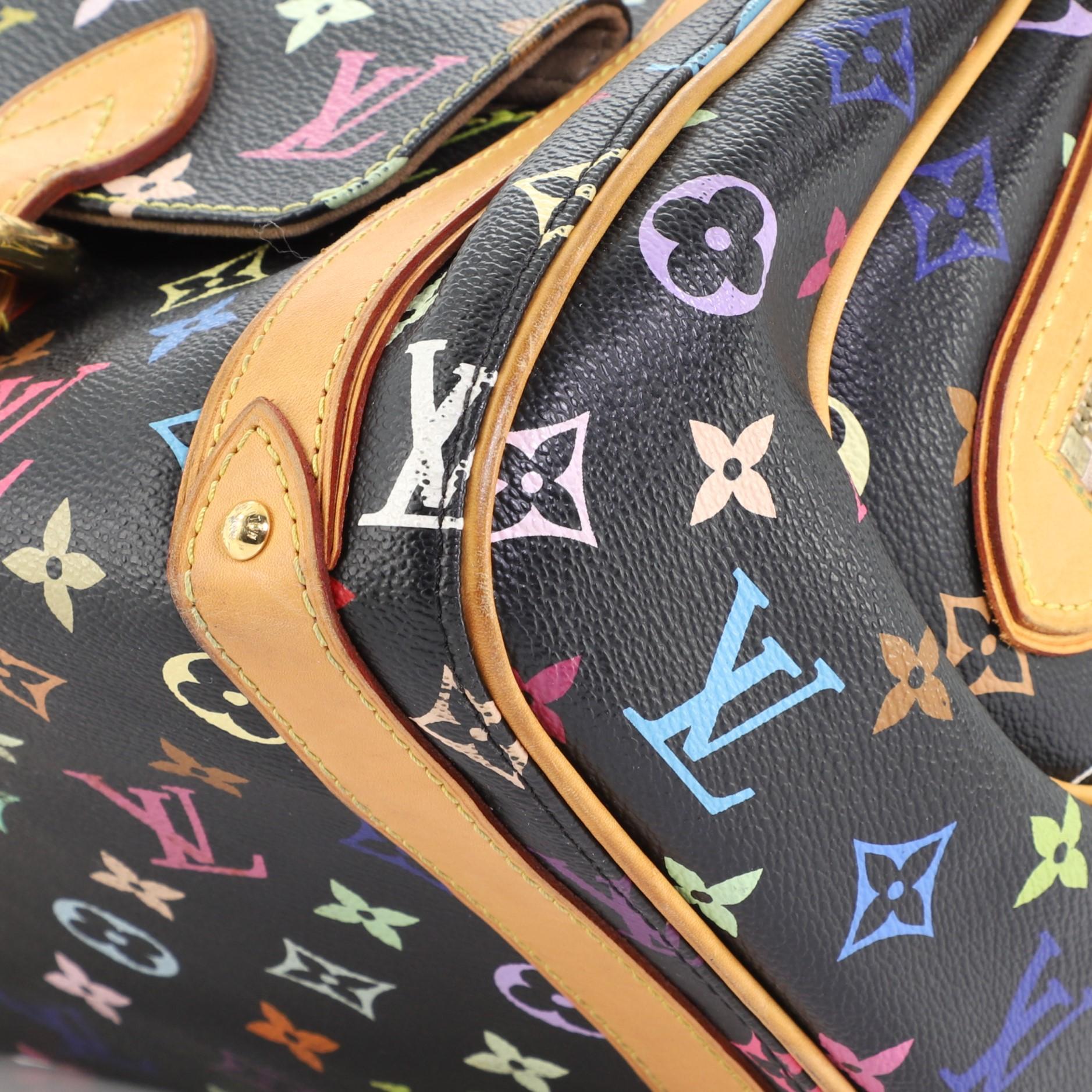 Black Louis Vuitton Priscilla Handbag Monogram Multicolor